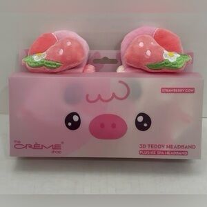 THE‎ CREME SHOP - LIMITED ED. 3D Teddy Bear Plushie Spa Headband New In Box
